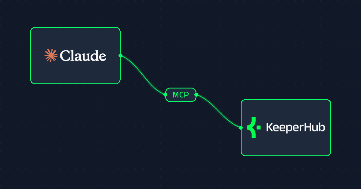 Agentic DeFi infrastructure: agents calling workflows through KeeperHub